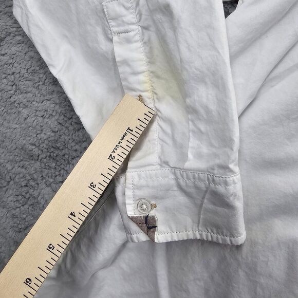 Carbon 2 Cobalt Men's White Long Sleeve Button Up Shirt Size XL **FLAWS** - Picture 7 of 15